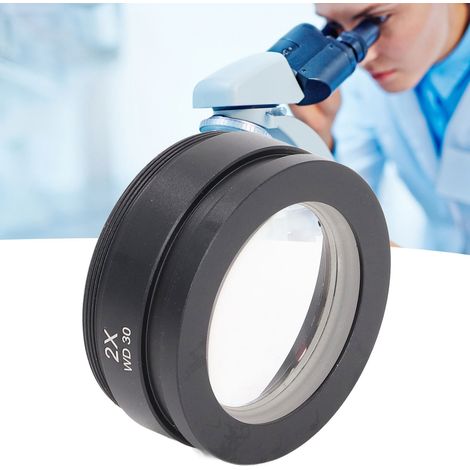 Objectif auxiliaire 2.0X et lentille de réduction 2.0X pour microscope stéréo WD30 (1/5)