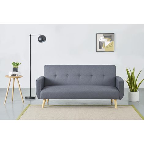 Divano-letto 3 posti grigio MALMO