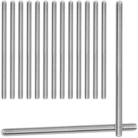 BUNTHAUS 15 Pièces Tiges Filetées M6x100mm Tige Filetée Acier au carbone 304 Filetage Continu Tiges Filetées Tige Filetée Continue pour Bricolage Industrie Assemblages Vissés Appareils (1/5)