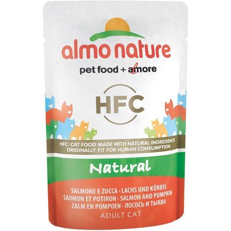 Almo Nature HFC Naturel Sachet de 55 g - Saumon et Potiron