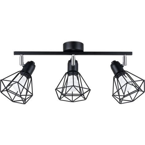Regleta Mozosa, negro, 3 luces (1/5)