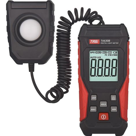 luxmètre numérique TASI, avec fonction d'enregistrement, écran LCD, plage de mesure 0200 000