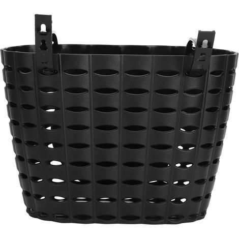 Paniers pour Vélo Enfant Sac de Rangement Frontail en Plastique Epais Accessoire Noir Dimensions 21x12x14cm (1/5)