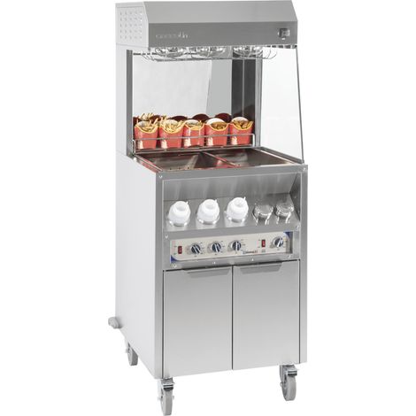 Poste de salage - chauffe sauce - 600 mm - 1950W - Casselin