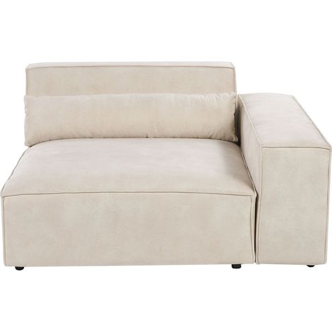 Corner Seat HELLNAR Velvet Light Beige Left Hand (1/5)