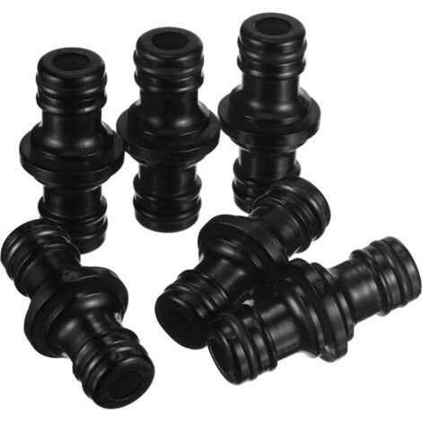 BUNTHAUS 6 pièces jardin pistolet à eau maison lavage de voiture tuyau réparation raccord droit en plastique raccord rapide ensemble d'accessoires