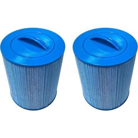Pair Filtre pour spa compatible avec AKU0135 AKU1609 PWL35P3 PWL35P3-M filetage SAE 1-1/2\"/filetage grossier φ6x7\", cartouche de filtre pour jacuzzi (pas MPT/filetage fin), 3,2 m2, lot de 2 (1/4)