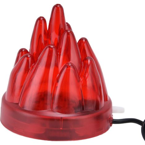 Éclairage LED pour aquarium, oxygénation, couleurs vives, décoration pour aquarium, prise UE 110-240 V, coque rouge, lumière rouge (1/5)