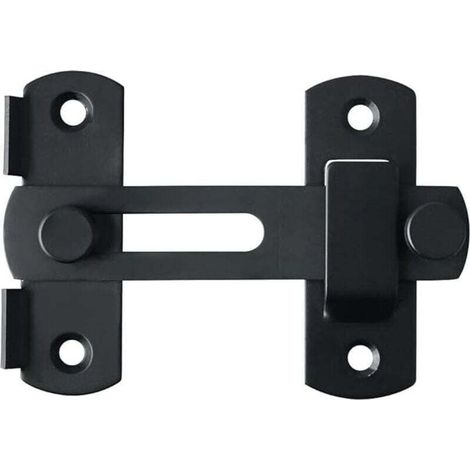 Verrou Porte Coulissante Serrure Volet Loquet Porte Verrou Portail à Bascule Boulon avec Vis pour Porte, Fenêtre, Placard et J (1/4)