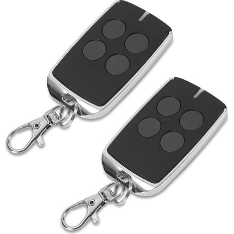 Jiubiaz 2pcs Fernbedienung Fernsteuerung Funksteuerung für Schiebetorantrieb Drehtorantrieb Flügeltorantrieb Torantrieb Schiebetor Zubehör