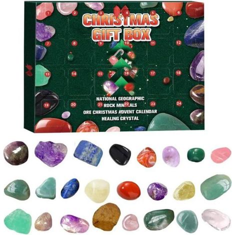 Calendrier L'avent, Ensemble de calendrier de l' de noël, boîte à minerai, boîte aveugle, cadeau de noël for enfants (1/4)