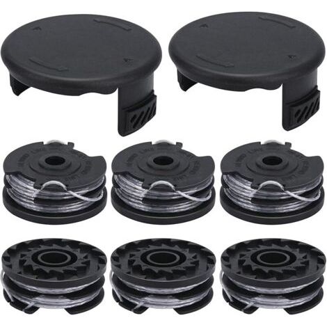Pair Bobine de fil F016800351 compatible avec les coupe-bordures Bosch AdvancedGrassCut 36 ART 30-36 LI ART 24 ART 24+ ART 27 ART 27+ ART 30 ART 30+ Bobine de fil de rechange 6 m de longueur Ø 1,6 (1/5)