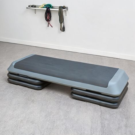 Stepper coloris gris en polyethylene 109 x 41 x 11 cm (1/5)