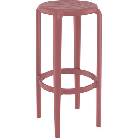 Tabouret de bistrot empilable d'extérieur en fibre de verre Penny (lot de 4) (1/4)