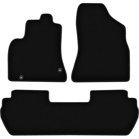 Tapis de sol en velours noir BASIC pour Citroën Berlingo II Multispace (2008-2018)