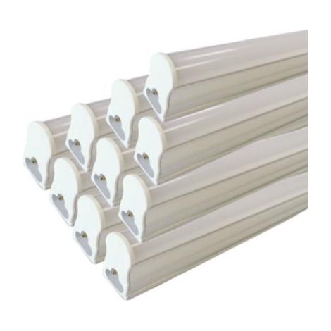 Tube néon LED 60cm T5 9W - Pack de 10 / Blanc Chaud - SILUMEN