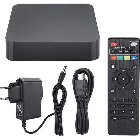Boîtier TV Android MXQ-4K H3, 1 Go RAM + 8 Go, Lecteur Média HDMI, WiFi, 4K, Adaptateur EU (1/5)