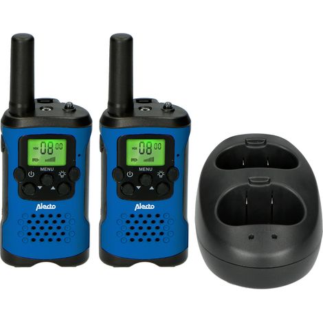 Juego de dos radios bidireccionales con alcance de hasta 7 kilametros azul negro (1/5)