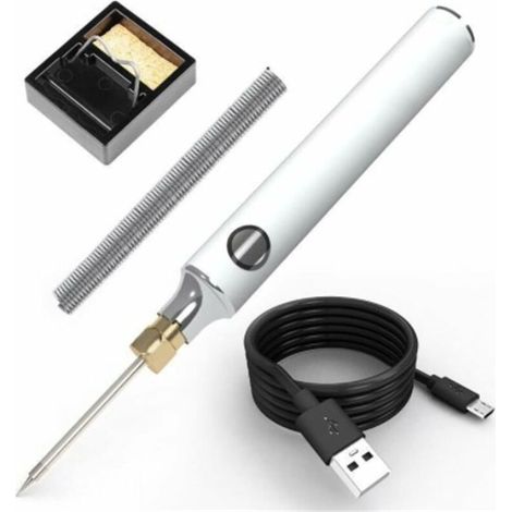 Lötkolben-Set, tragbarer USB-Lötkolben, 5V 8W Lötkolben mit einstellbarer Temperatur, elektrisches Lötgerät – Standard