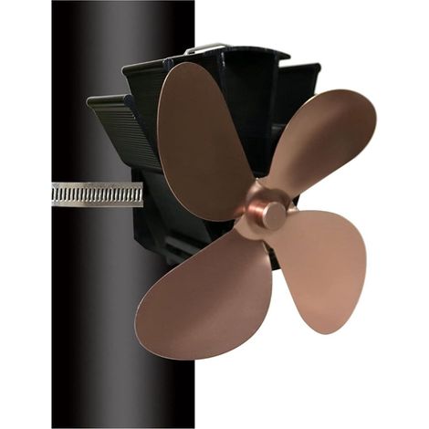 Chauffage à ventilateur, adapté aux poêles à gaz à quatre conduits, fixé aux conduits de cheminée en bois/poêles à bois/cheminées en bronze. (1/5)