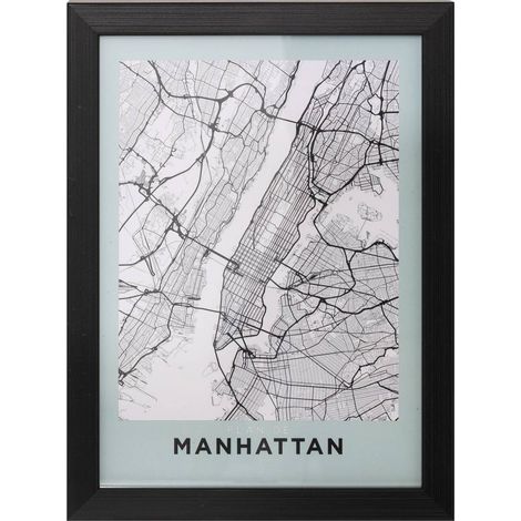 Póster con marco Manhattan - Atmosphera créateur d'intérieur