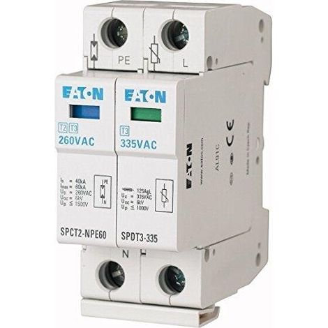 Eaton Pararrayos completo montaje riel DIN 2,5 kA 335 V