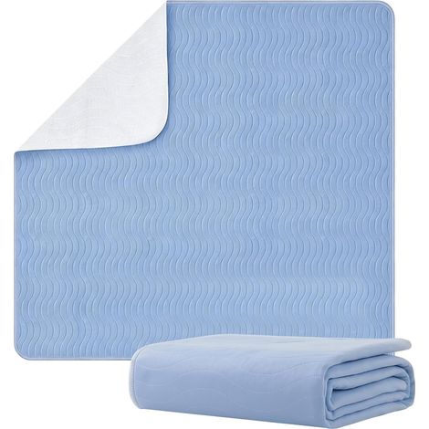 Washable Incontinence Mattress Protector 75 x 90 cm, Waterproof and Breathable Mattress Protector, Reusable Absorbent Sheet, High Absorption Leak-Proof Protection for All Ages (1/5)