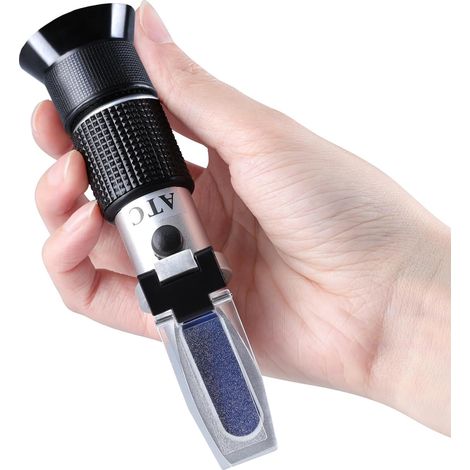 1 Réfractomètre Miel, Triple Échelle, Teneur Eau 12-27%, Brix 58-92%, Apiculture