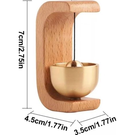 Timbre de madera, timbre magnético, accesorio de decoración de interiores (1/5)
