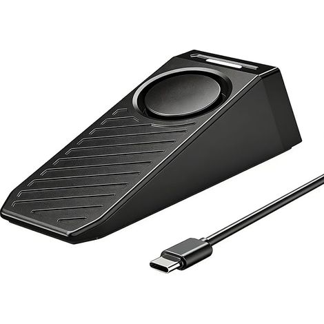 Butée de Porte avec Alarmee, Cale Porte Alarme Double Sonore et Lumineuse, de rechargeable, Door Stop Alarm Adaptée à la Maison, à l'hôtel et aux Voyages (1/5)