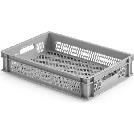 ALUTEC Kunststoffbehälter (60x40x12cm, stapelbar, lebensmittelecht, -40/+80°C)