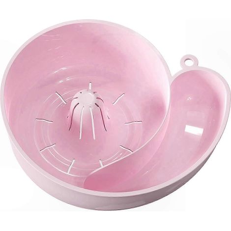 Rotierender Schneckenkorb zum Waschen von Salat und Gemüse, Blattschleuder, praktisches Küchenaccessoire, Einzelset, Spiralform, effiziente Reinigung. (1/5)