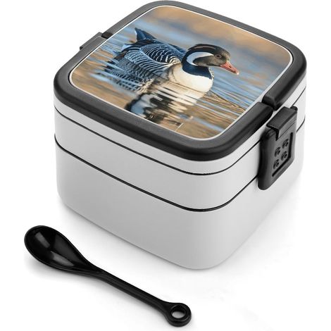 Boîte à bento empilable Loon Nature Birds pour adultes, étanche (1/5)