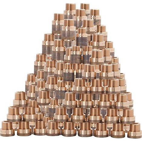 Kit de rallonges de robinetterie bronze 180 pieces (1/3)