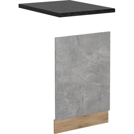 Pannello frontale per lavastoviglie R-Line, Calcestruzzo, 45 cm , PL Antracite, Vicco