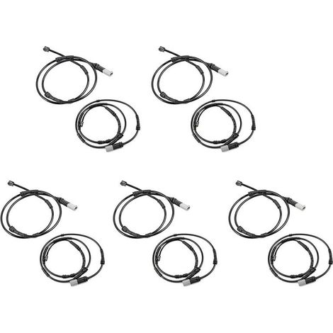 Kit di 10 sensori di usura delle pastiglie dei freni anteriori e posteriori per veicoli BMW X3, F25, X4 e F26 con cambio automatico, comprensivo di accessori per le tubazioni dei freni.