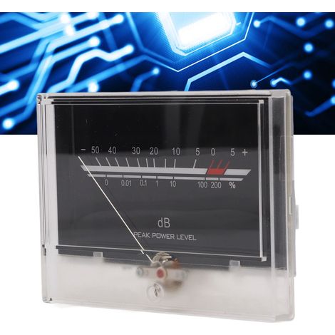 P-134-BGB-S0561-W Hochpräzises VU-Meter mit weißer LED-Hintergrundbeleuchtung, Audio-Meter, Wattmeter (1/5)