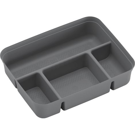 KIS 244600 Bac de compartimentage K Latch empilable (l x H x P) 355 x 85 x 265 mm gris 1 pc(s) (1/3)