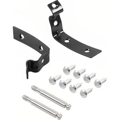 Kit de reparación de bisagra 8E2857131 Kit de reparación de soporte de bisagra de tapa de guantera roto 1 par Piezas de repuesto de soporte de tapa de guantera Nuevo para Audi A4 S4 RS4 B6 B7 8E, 8E28 (1/5)