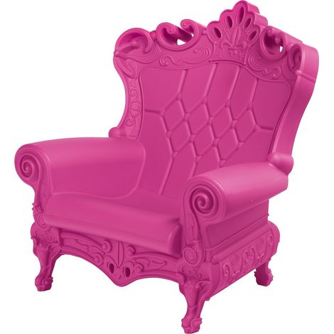 Queen of Love Fucsia dolce poltrona design originale Slide colorata moderna barocca regina