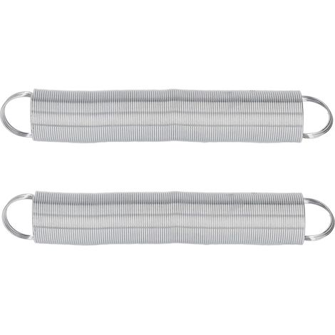 Clôture Spring Gate, 2pcs Ressort Cloture, Porte à Ressort De Clôture De Pâturage, Clôture Électrique Spring Gates Acier Inoxydable 16 Pieds Tension Bétail Clôture Ressort pour Pâturage