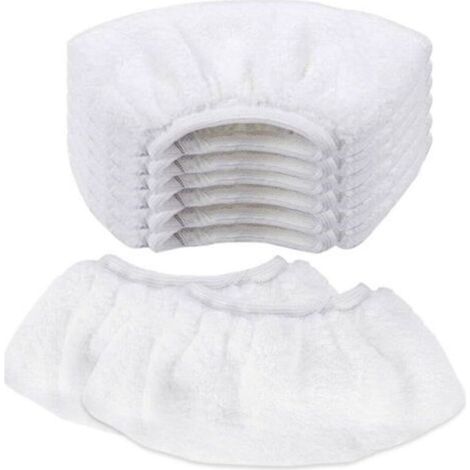 8 PCS Nettoyage à la Vapeur en Microfibre Lingette Balai Vapeur karcher Bonnette Microfibre Chiffon pour Buse à Main Universel Serpillière Remplacement pour Nettoyeur Vapeur SC1 SC2 SC3 SC4 SC5 (1/5)