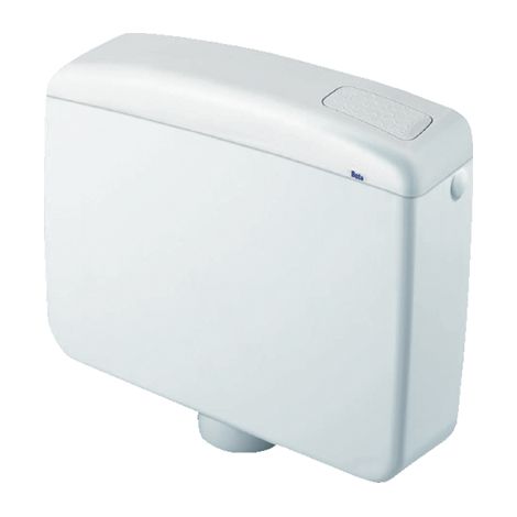 Cassetta di scarico WC esterna bianco dim 44 x 33 cm capacita' 9 litri