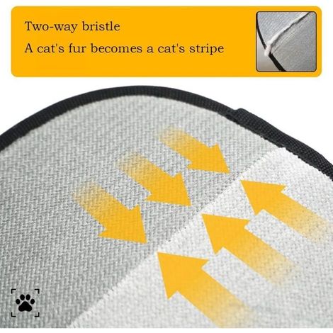 Lot de 2 gants de toilettage double face pour animaux – Maille douce pour élimination efficace des poils – Ajustement sûr et contrôle précis