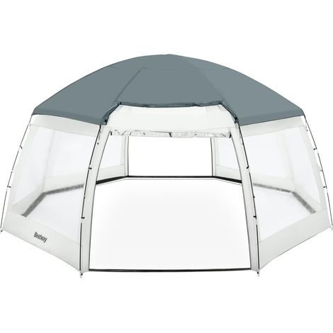 Dôme de protection pour piscine hors sol rondes (1/5)