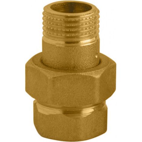 Raccordo 3 pezzi-bocchettone 1"1/4 maschio-femmina ottone giallo