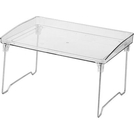"Transparent Countertop Organizer Neatly Stacked Storage Rack (1/5)