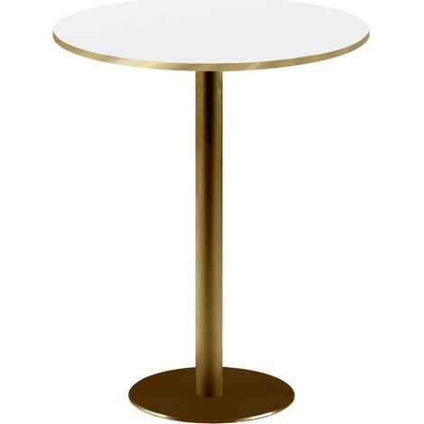 Mange-debout rond Ø 60 cm Rome bistrot blanche