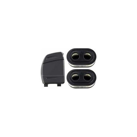 Set mit 2 Luftfiltern inklusive Filterabdeckung für Briggs & Stratton Motoren 550E, 575EX, 575IS, 625EXI, 650EXI, 675EXI, 675IS, ersetzt die Teilenummern 594106, 798339, 798452, 593260.-..D - Crezuo (1/4)