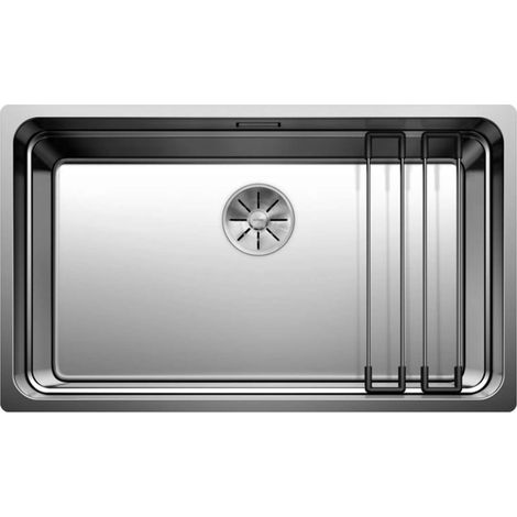 BLANCO ETAGON 700-IF 524272 Lavello da Cucina in Acciaio Inox per Basi di Lavello con Larghezza di 80 cm, Bordo Piatto IF, Acciaio Inox Satinato (1/4)